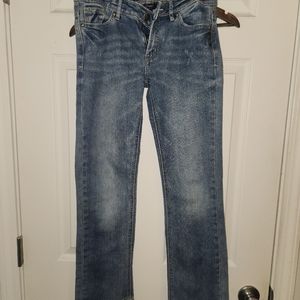 SILVER Girls TAMMY Blue Stretch Denim Slim Fit Bootcut Jeans (Size 12)